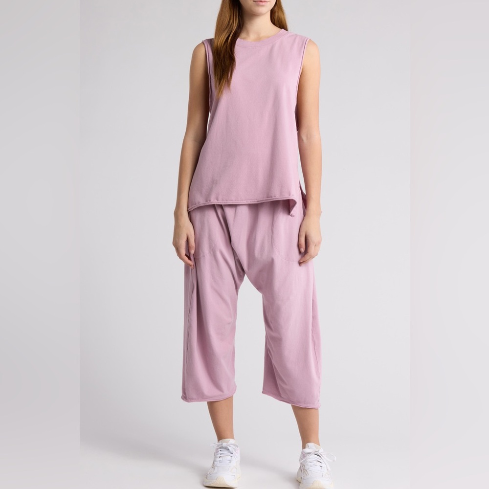 Free People Hot Shot Relaxed Set, XS, Mauve, EUC
